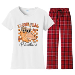 I Love Fall (Prevention) Women's Flannel Pajama Set