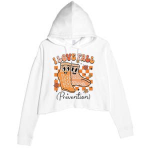 I Love Fall (Prevention) Crop Fleece Hoodie