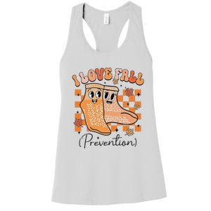 I Love Fall (Prevention) Women's Racerback Tank