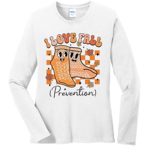 I Love Fall (Prevention) Ladies Long Sleeve Shirt