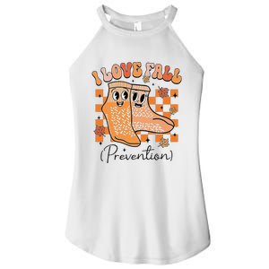 I Love Fall (Prevention) Women's Perfect Tri Rocker Tank