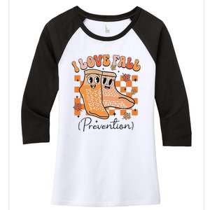 I Love Fall (Prevention) Women's Tri-Blend 3/4-Sleeve Raglan Shirt