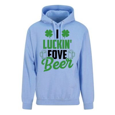 I Luckin Fove Beer Funny St Patrick's Day Unisex Surf Hoodie