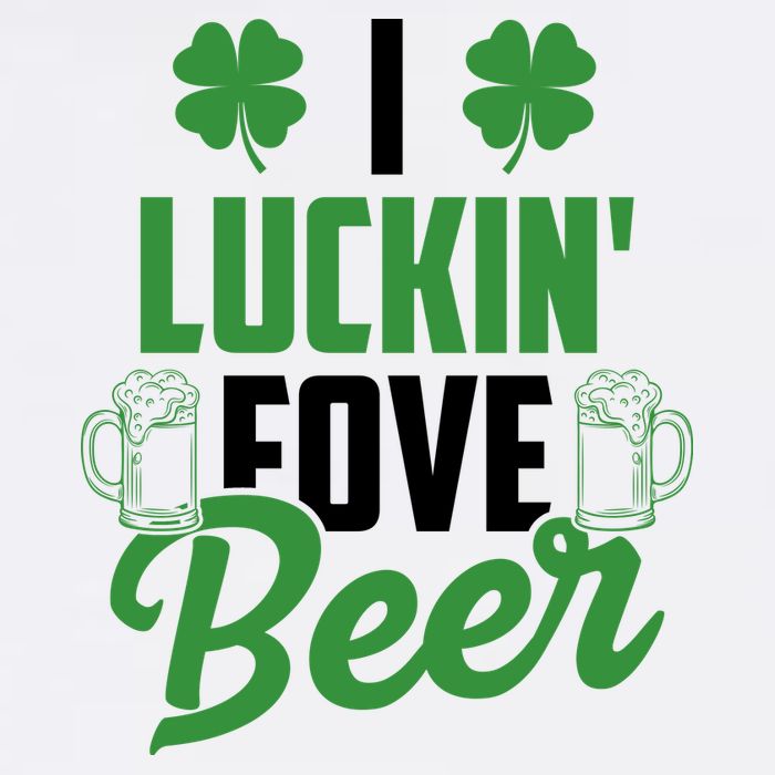 I Luckin Fove Beer Funny St Patrick's Day Cooling Performance Crew T-Shirt
