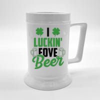 I Luckin Fove Beer Funny St Patrick's Day Beer Stein