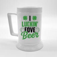 I Luckin Fove Beer Funny St Patrick's Day Beer Stein