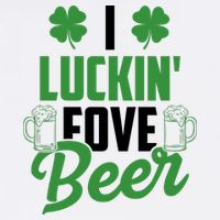 I Luckin Fove Beer Funny St Patrick's Day Flatbill Hat