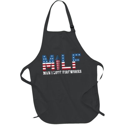 I Love Fireworks Funny 4th Of July Apron