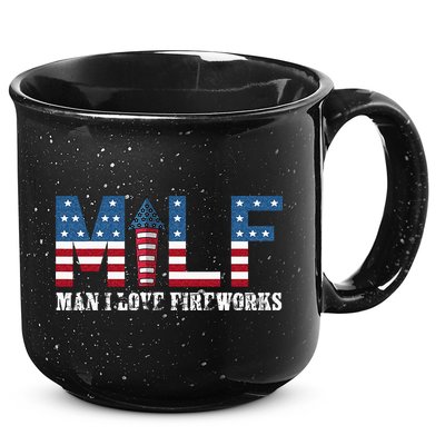 I Love Fireworks Funny 4th Of July 15oz Campfire Ceramic Mug