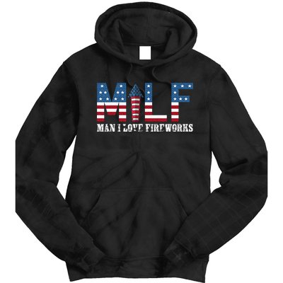 I Love Fireworks Funny 4th Of July Tie Dye Hoodie