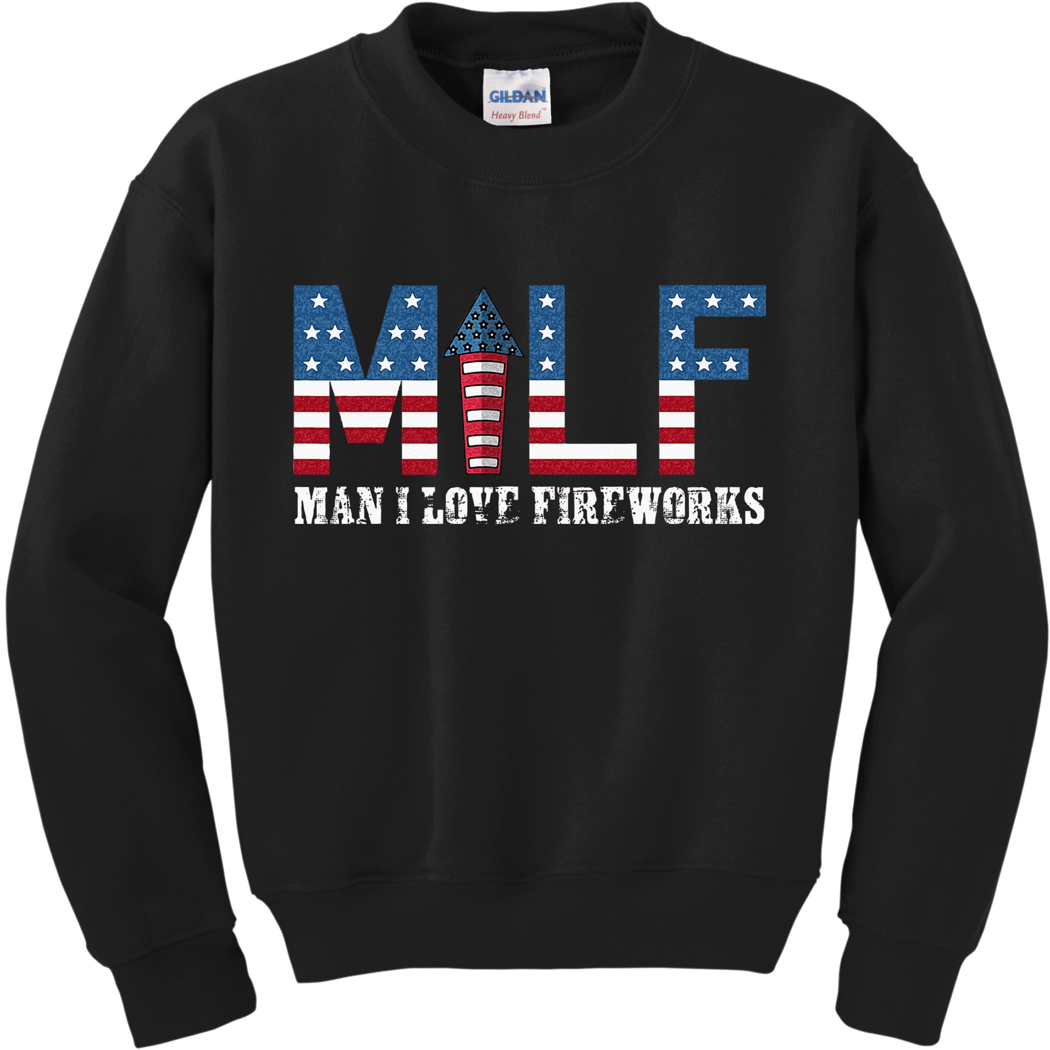 I Love Fireworks Funny 4th Of July Kids Sweatshirt