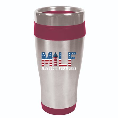 I Love Fireworks Funny 4th Of July 16oz Travel Tumbler