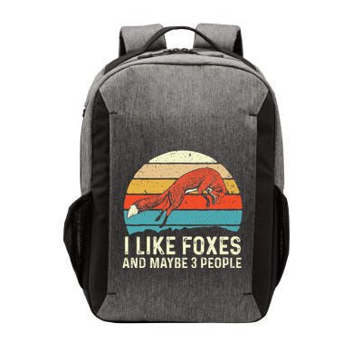 I Like Foxes Zookeeper Fox Lover Hiker Camper Vector Backpack