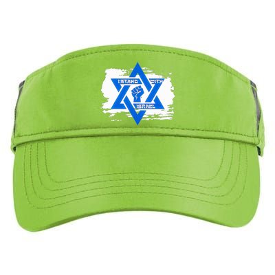 Israel Love Flag I Stand With Israel Heritage Israeli Flag  Adult Drive Performance Visor