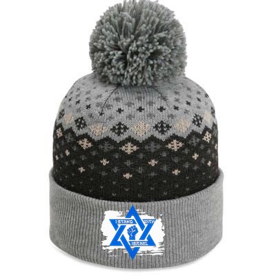 Israel Love Flag I Stand With Israel Heritage Israeli Flag  The Baniff Cuffed Pom Beanie