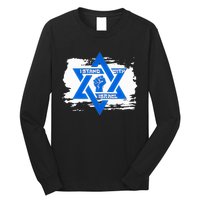 Israel Love Flag I Stand With Israel Heritage Israeli Flag  Long Sleeve Shirt