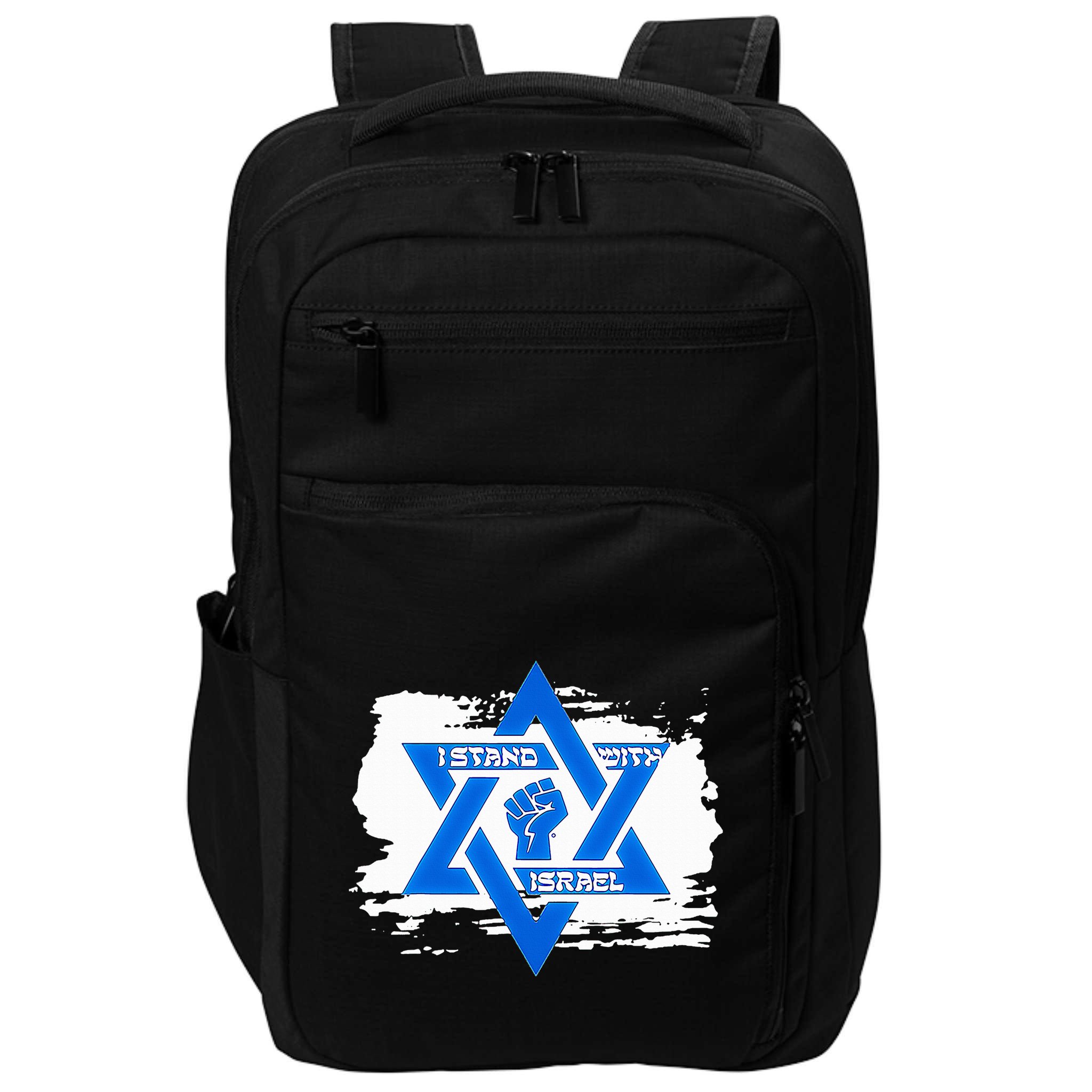 Israel Love Flag I Stand With Israel Heritage Israeli Flag  Impact Tech Backpack