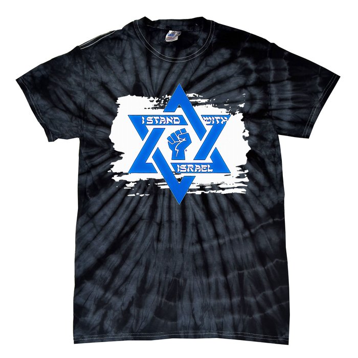 Israel Love Flag I Stand With Israel Heritage Israeli Flag  Tie-Dye T-Shirt