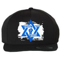 Israel Love Flag I Stand With Israel Heritage Israeli Flag  Wool Snapback Cap