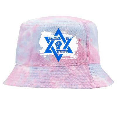 Israel Love Flag I Stand With Israel Heritage Israeli Flag  Tie-Dyed Bucket Hat