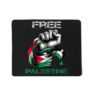 I Love Free Palestine Flag  Mousepad