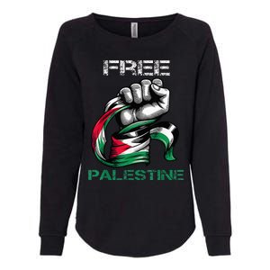 I Love Free Palestine Flag  Womens California Wash Sweatshirt