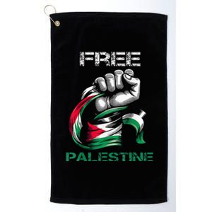 I Love Free Palestine Flag  Platinum Collection Golf Towel