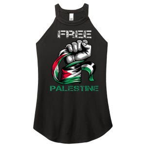 I Love Free Palestine Flag  Women's Perfect Tri Rocker Tank