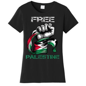 I Love Free Palestine Flag  Women's T-Shirt