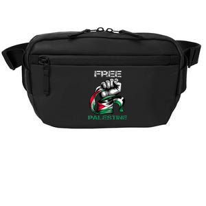 I Love Free Palestine Flag  Crossbody Pack