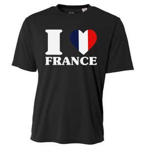 I Love France For France Fan I Love France Cooling Performance Crew T-Shirt