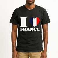 I Love France For France Fan I Love France Tall T-Shirt