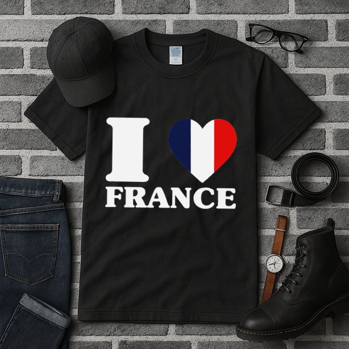 I Love France For France Fan I Love France Tall T-Shirt