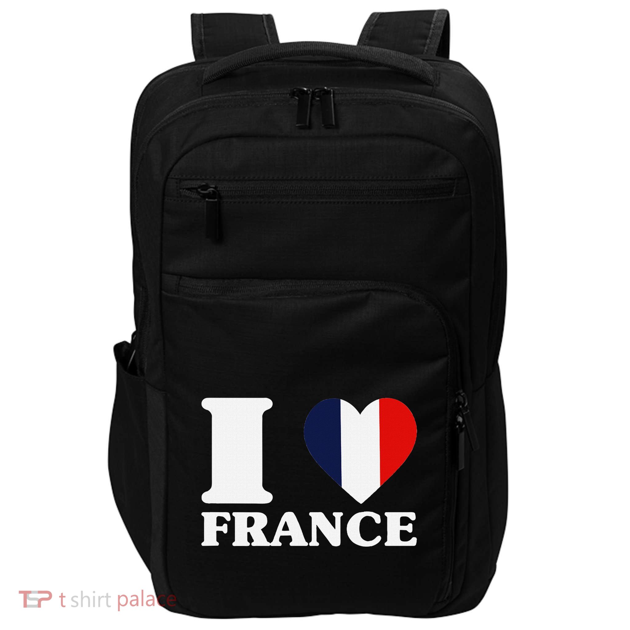 I Love France For France Fan I Love France Impact Tech Backpack