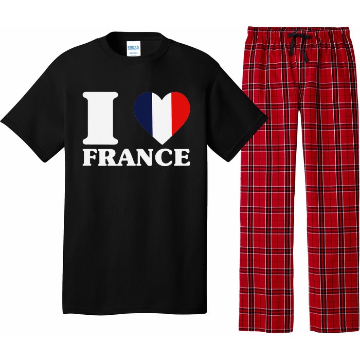 I Love France For France Fan I Love France Pajama Set