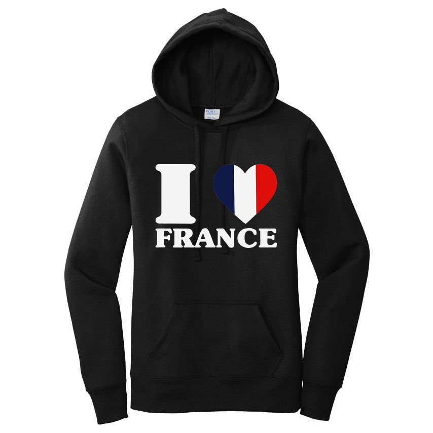 I Love France For France Fan I Love France Women's Pullover Hoodie