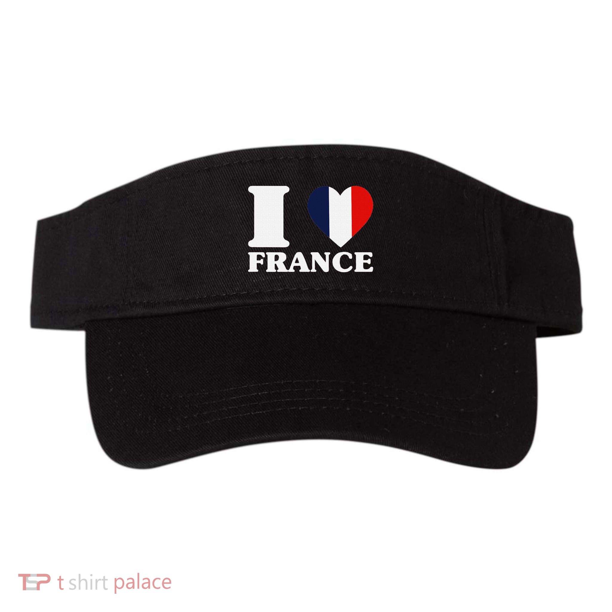 I Love France For France Fan I Love France Visor