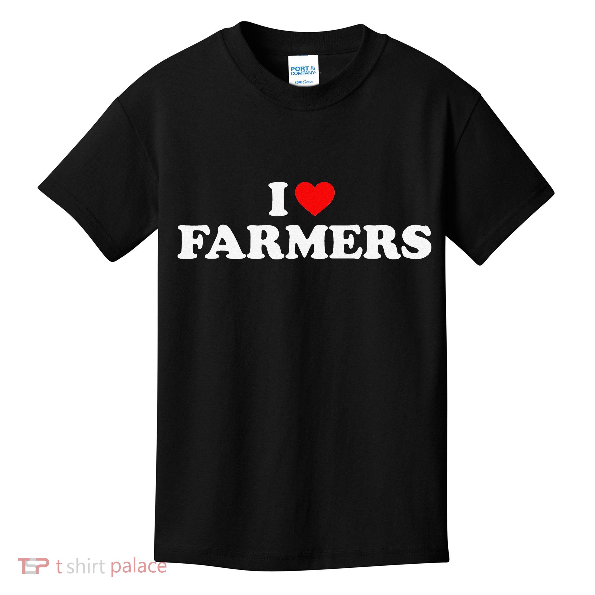 I Love Farmers I Heart Farmers Kids T-Shirt