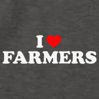 I Love Farmers I Heart Farmers Vector Backpack