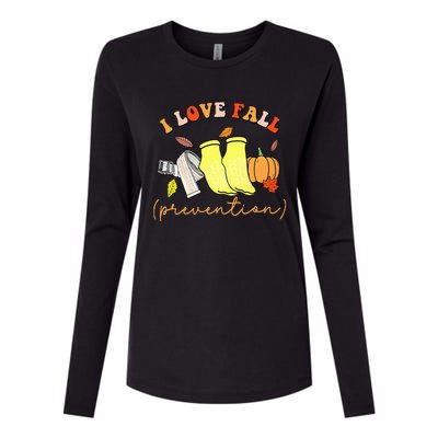 I Love Fall Womens Cotton Relaxed Long Sleeve T-Shirt