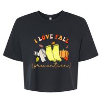 I Love Fall Bella+Canvas Jersey Crop Tee