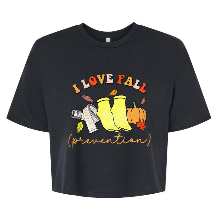 I Love Fall Bella+Canvas Jersey Crop Tee