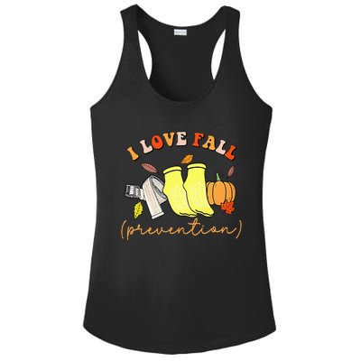 I Love Fall Ladies PosiCharge Competitor Racerback Tank