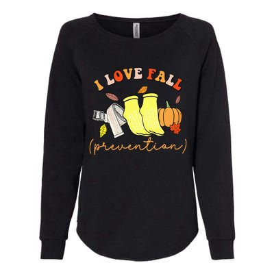 I Love Fall Womens California Wash Sweatshirt