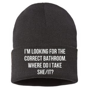 I’M Looking For The Correct Bathroom Where Do I Take A She It Sustainable Knit Beanie