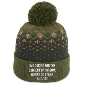 I’M Looking For The Correct Bathroom Where Do I Take A She It The Baniff Cuffed Pom Beanie