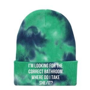 I’M Looking For The Correct Bathroom Where Do I Take A She It Tie Dye 12in Knit Beanie