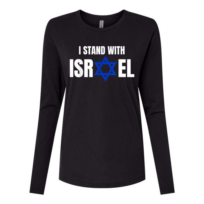 Israel Love Flag I Stand With Israel Heritage Israeli Flag Womens Cotton Relaxed Long Sleeve T-Shirt