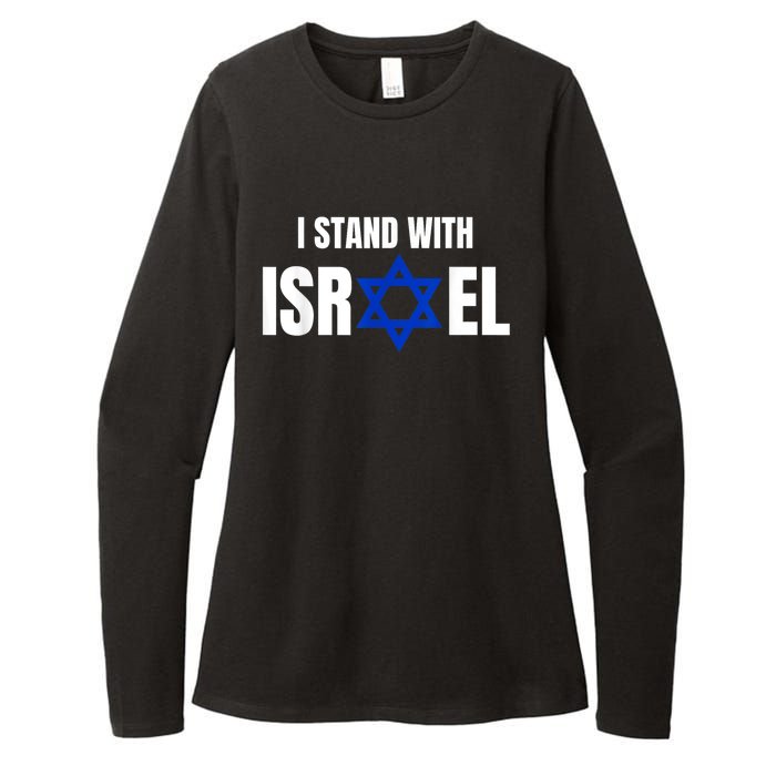 Israel Love Flag I Stand With Israel Heritage Israeli Flag Womens CVC Long Sleeve Shirt