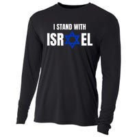 Israel Love Flag I Stand With Israel Heritage Israeli Flag Cooling Performance Long Sleeve Crew